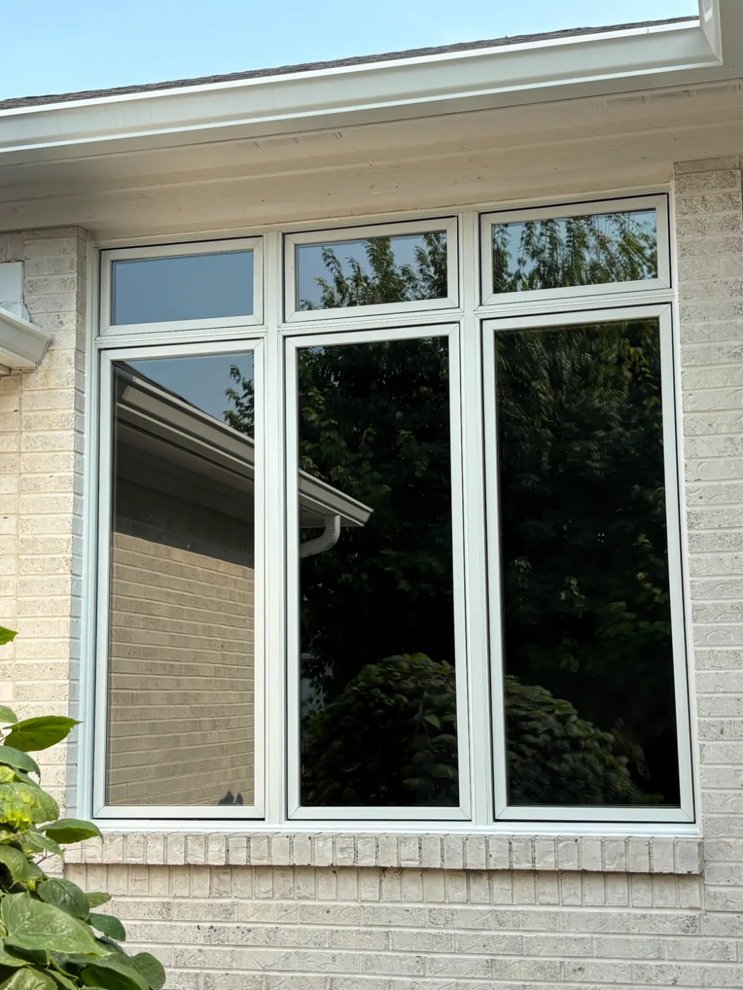 Storm-damaged window documented in Beech Grove
